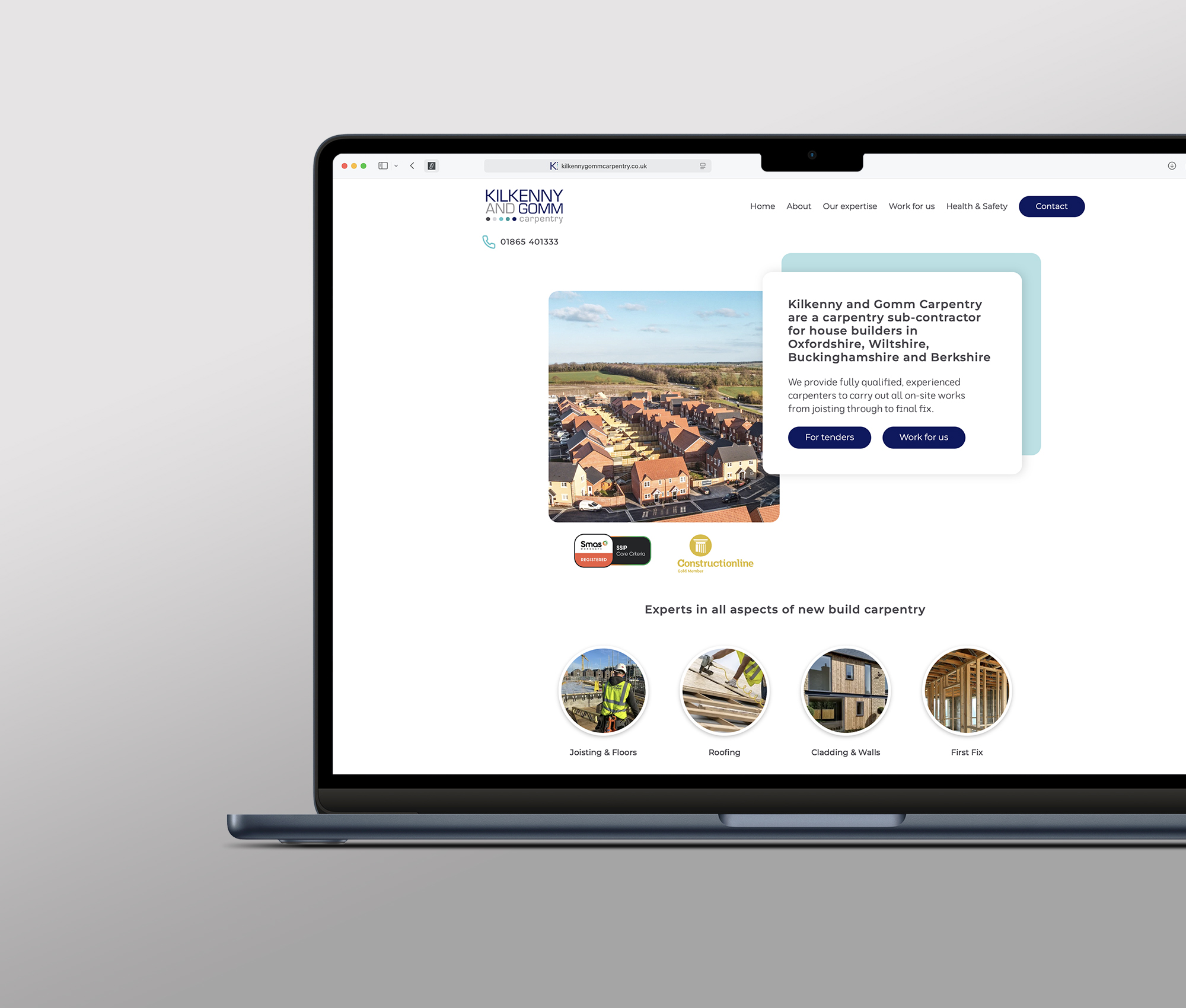 Kilkenny & Gomm Carpentry website