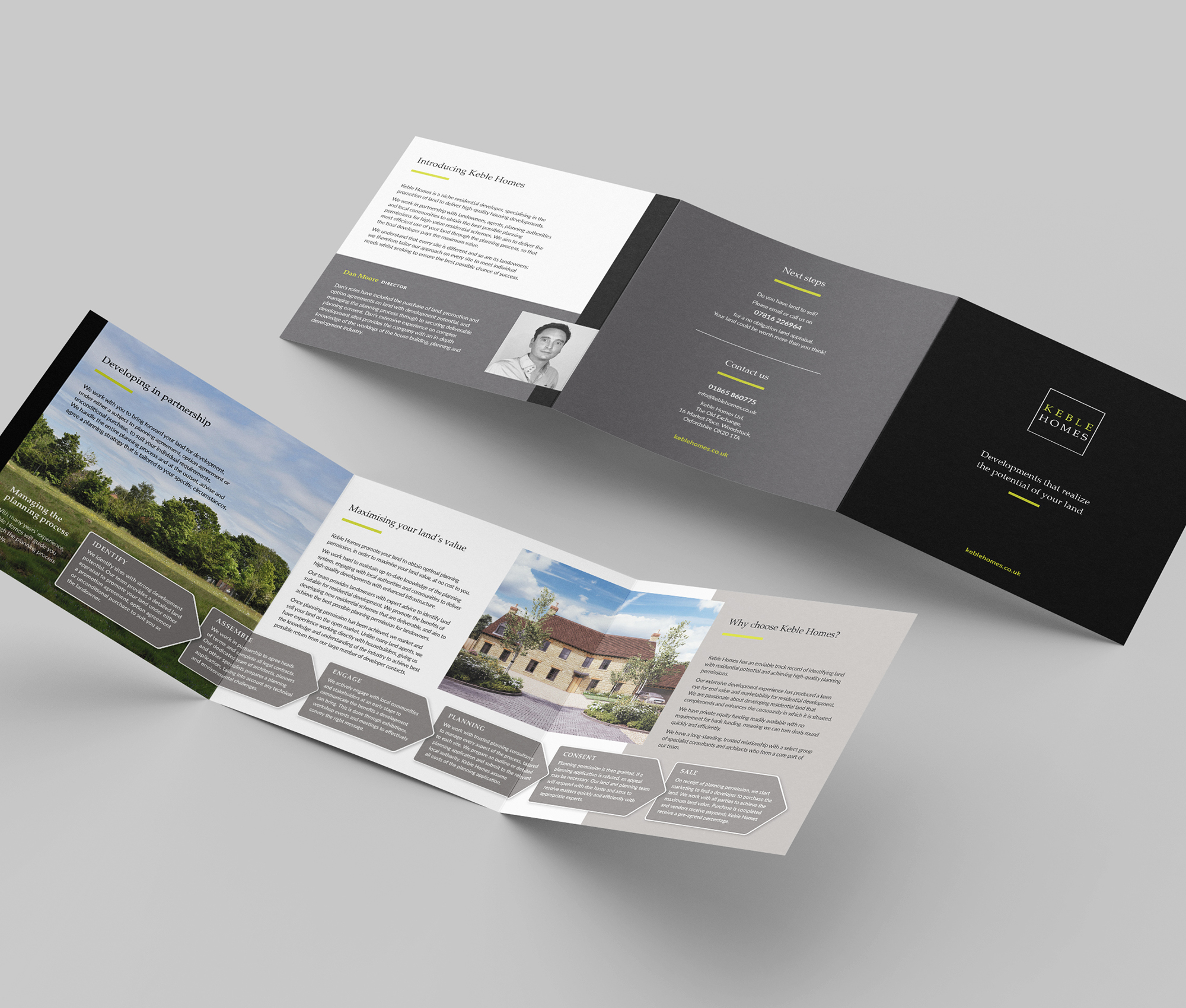 Tri-fold leaflet